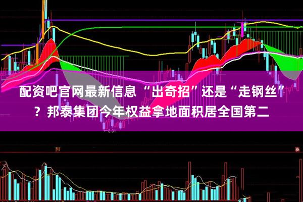 配资吧官网最新信息 “出奇招”还是“走钢丝”？邦泰集团今年权益拿地面积居全国第二